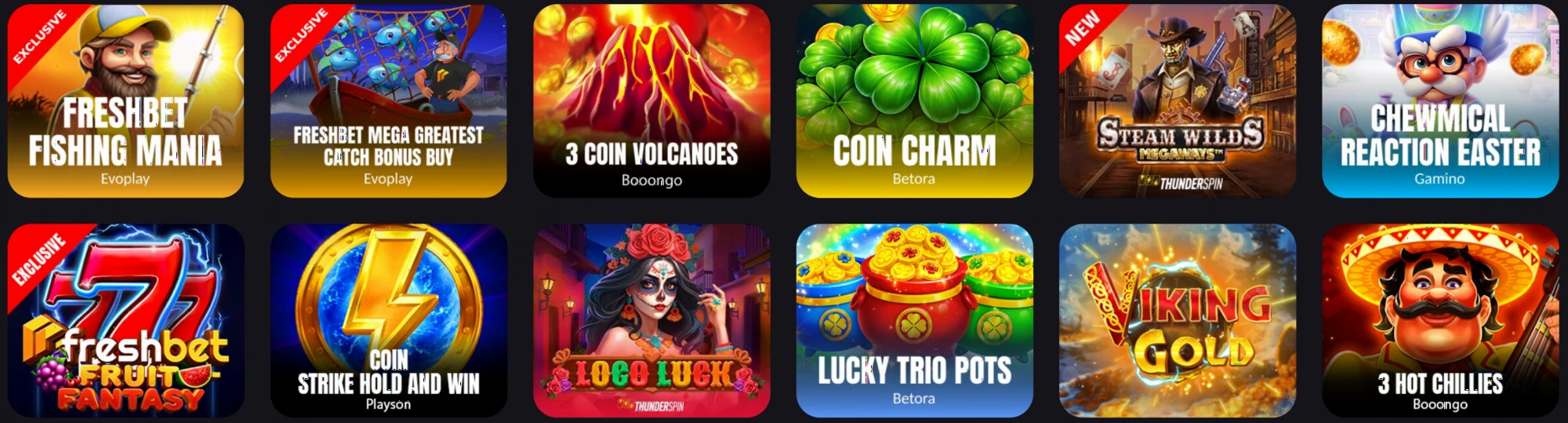 FreshBet Casino slots game library